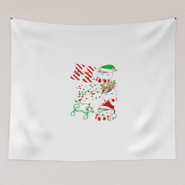 Item preview, Ho Ho Ho Unicorn Lights Santa Hat reindeer ELF Christmas designed and sold by TGMerwin.
