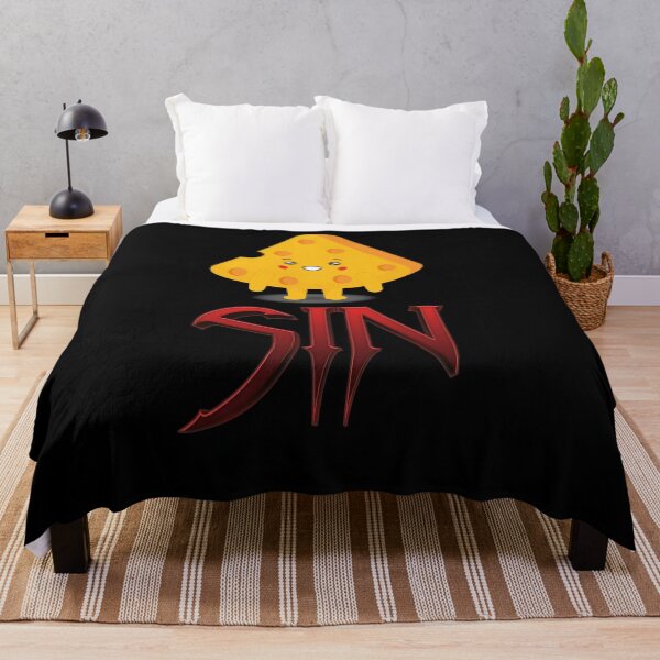 Item preview, Eat Cheese and Sin. Unique design.Best street art quote with cute cheese cartoon illustration. designed and sold by OneOrb.