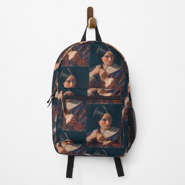 Item preview, Girl fixing her air vintage art designed and sold by Vintage Designs +.