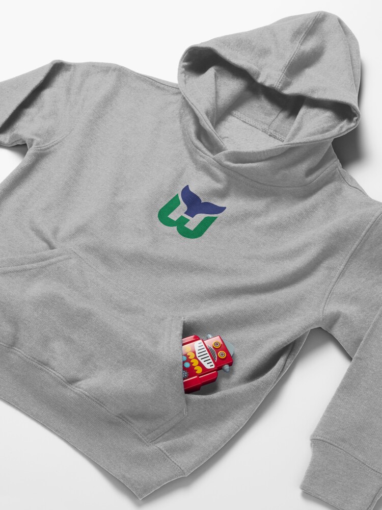 Alternate view of Defunct hockey team Hartford Whalers vintage retro Kids Pullover Hoodie