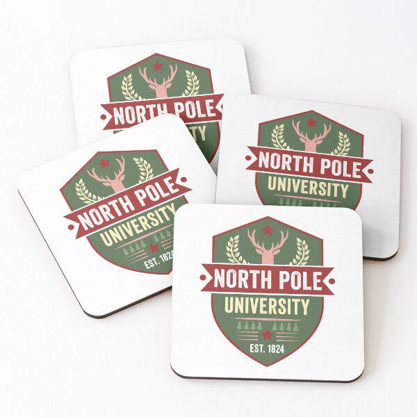 Item preview, North Pole University Retro Vintage Christmas (Christmas Retro Holiday Season)  designed and sold by i-longmanshop.