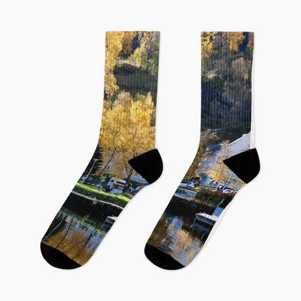 Item preview, Autumn Trees Flam Aurlandsfjord Norway designed and sold by AndyEvansPhotos.