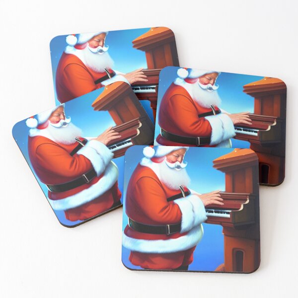 Item preview, Santa playing piano designed and sold by ZvezdanArt.
