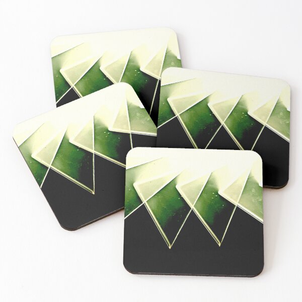 Item preview, Abstract Green Wedges designed and sold by Geoff Treagus.