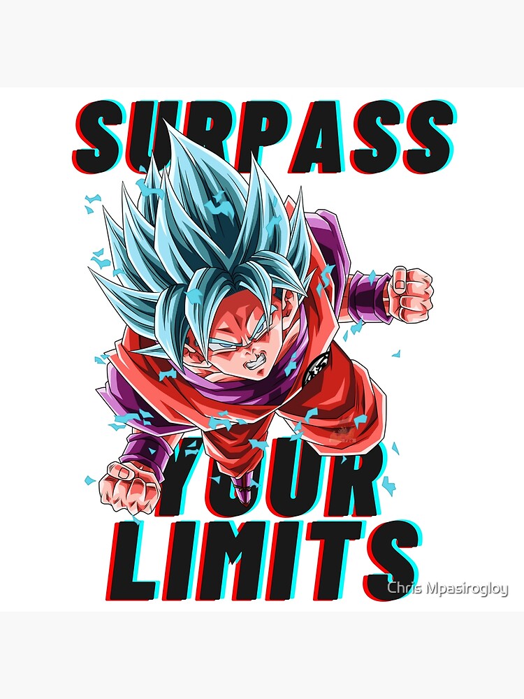 Goku Super Saiyan Blue Kaioken x20 / Surpass Your Limits | Postcard