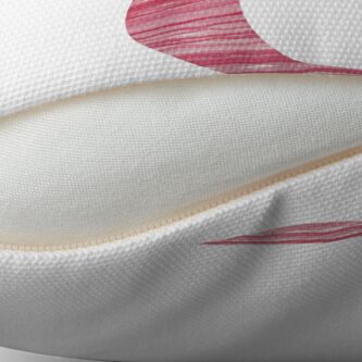Alternate view of Letter C Red Watercolor Stripes Initial Monogram Throw Pillow