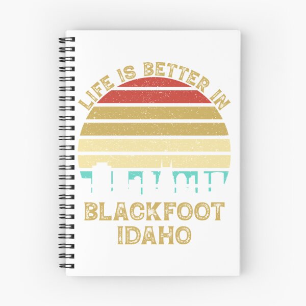 Item preview, Life is Better in Blackfoot, Idaho - Vintage Skyline Gift for People Who Live in Blackfoot, ID Class designed and sold by ClaireaHill.