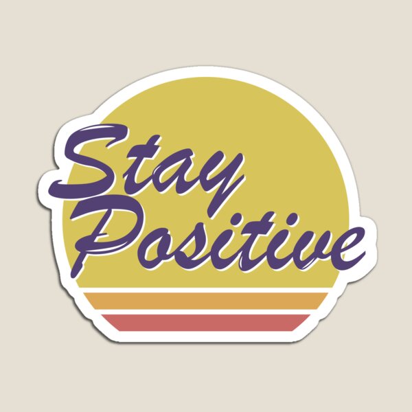 Artikel-Vorschau von Bleiben Sie positiv gerahmt Retro, positive Stimmung,, designt und verkauft von AliH72.