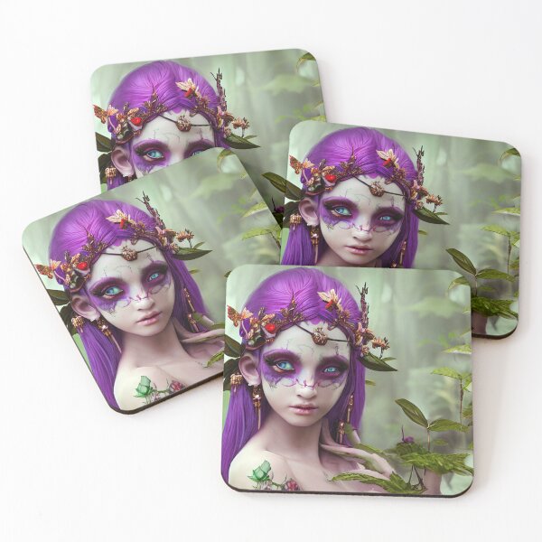 Item preview, A Photorealistic Dramatic Fantasy Render Of a Beautiful Purple Elf Face Of Tattooed Ghost  designed and sold by Man Of Pixels.