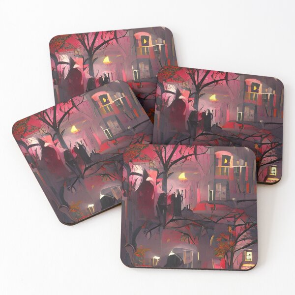 Item preview, Halloween night scene designed and sold by ZvezdanArt.