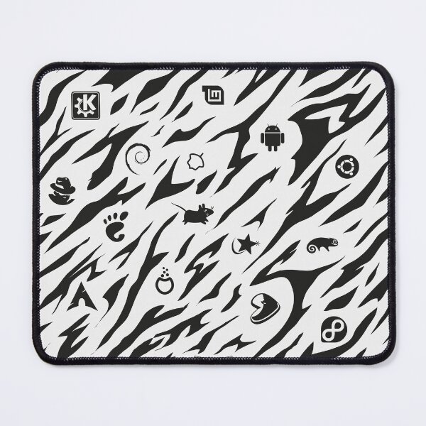 Item preview, Zebra camouflage pattern with Linux logos designed and sold by Exilant.