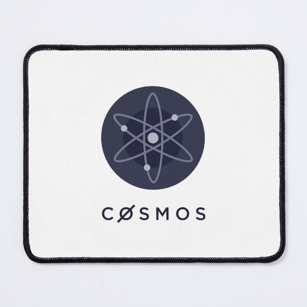 Item preview, Cosmos ATOM Crypto Altcoin - Clean Vertical Blue Logo with Text Logo designed and sold by CryptoMoods.