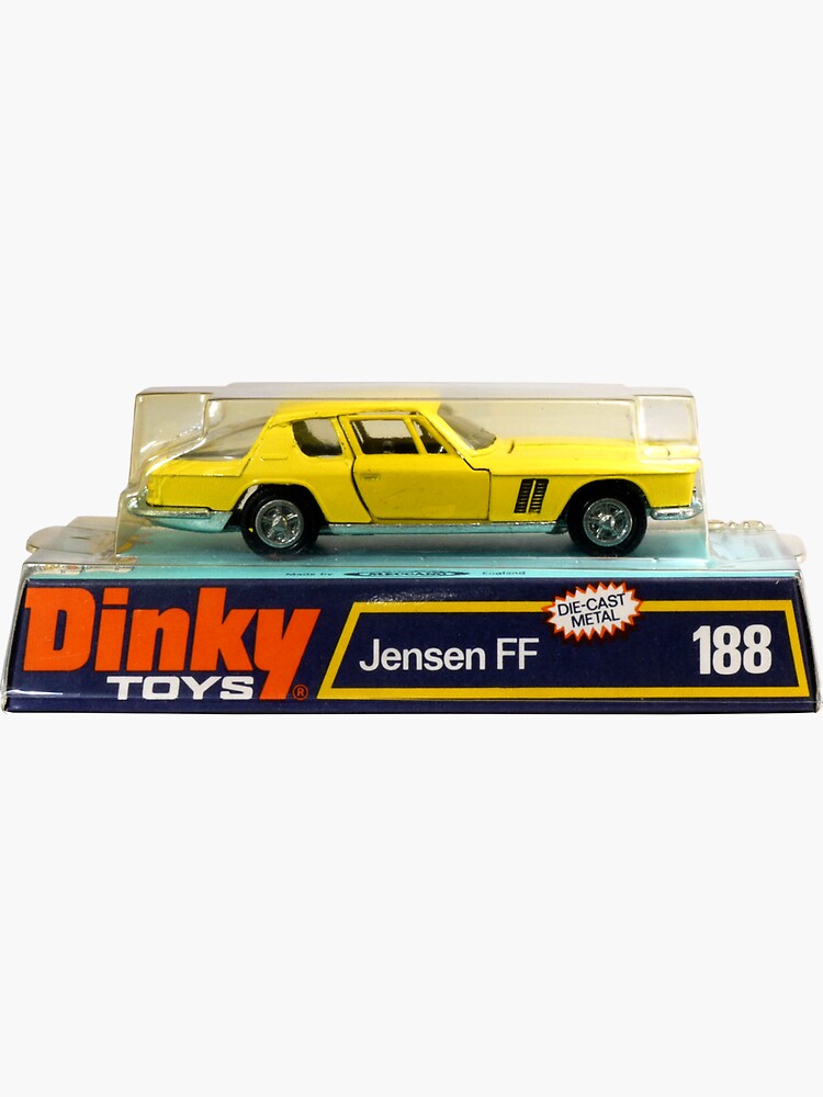 "DINKY TOY SPORTS CAR JENSEN" Sticker for Sale by ThrowbackAds Redbubble
