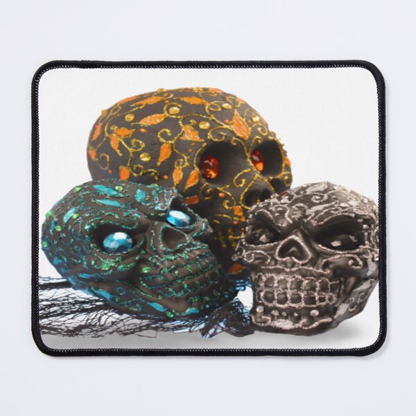 Item preview, Three black jeweled skull masks designed and sold by ErisMerch.