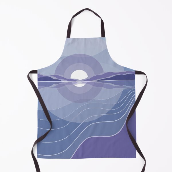 Item preview, Blue Mountain Landscape - abstract shapes designed and sold by Owie's ART.
