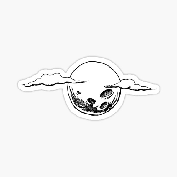 Sticker gros nuage noir