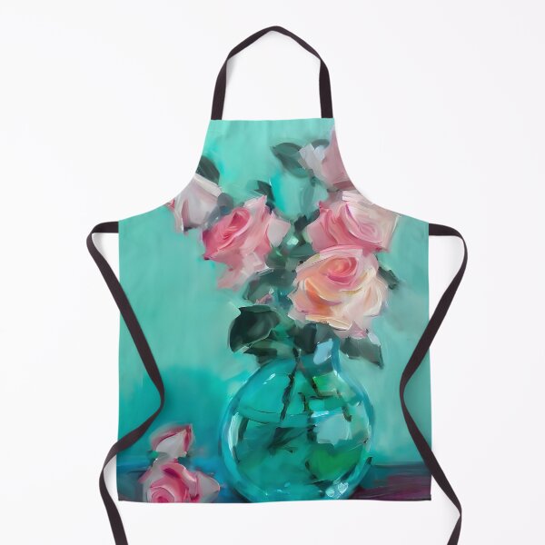 Item preview, Pink Roses in a Glass Vase designed and sold by DiscoGypsyFish.
