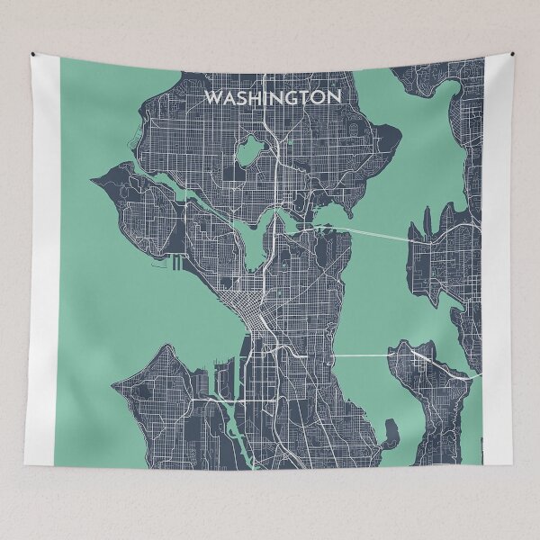 Item preview, SEATTLE United States City Map Green designed and sold by taliaLivina.