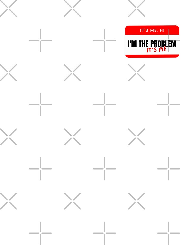 Red Its Me Hi Im The Problem Its Me Anti-Hero Midnight Taylor Swift Name  Tag | Poster