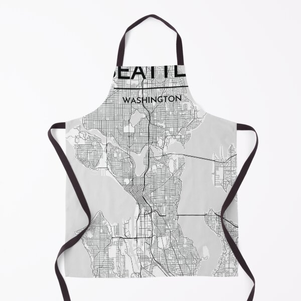 Aperçu de l'œuvre Plan de la ville de SEATTLE États-Unis Blanc créée et vendue par taliaLivina.