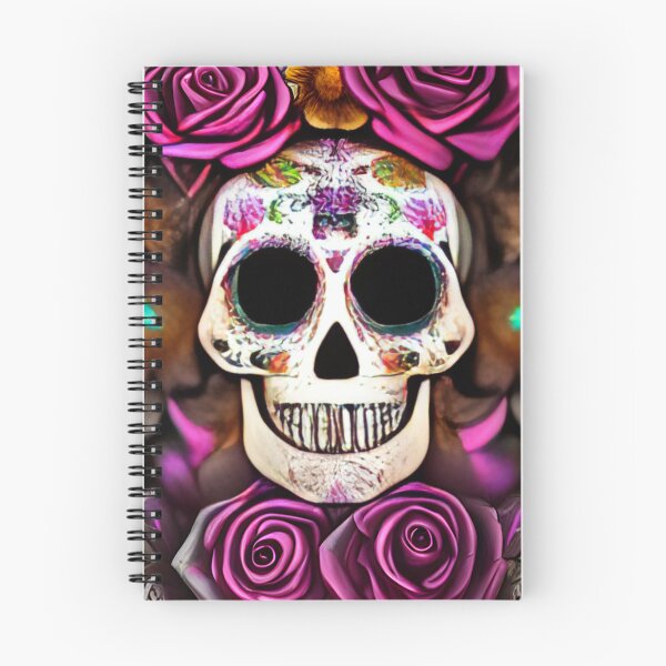 Item preview, Sugar Skull With Roses designed and sold by NitaBond.