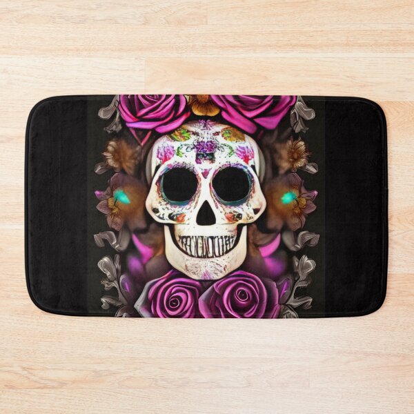 Item preview, Sugar Skull With Roses designed and sold by NitaBond.