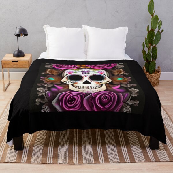 Item preview, Sugar Skull With Roses designed and sold by NitaBond.