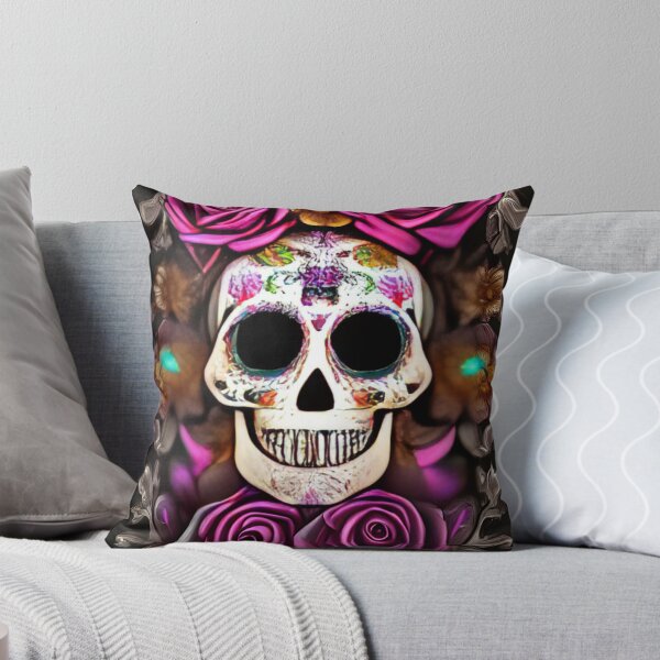 Item preview, Sugar Skull With Roses designed and sold by NitaBond.