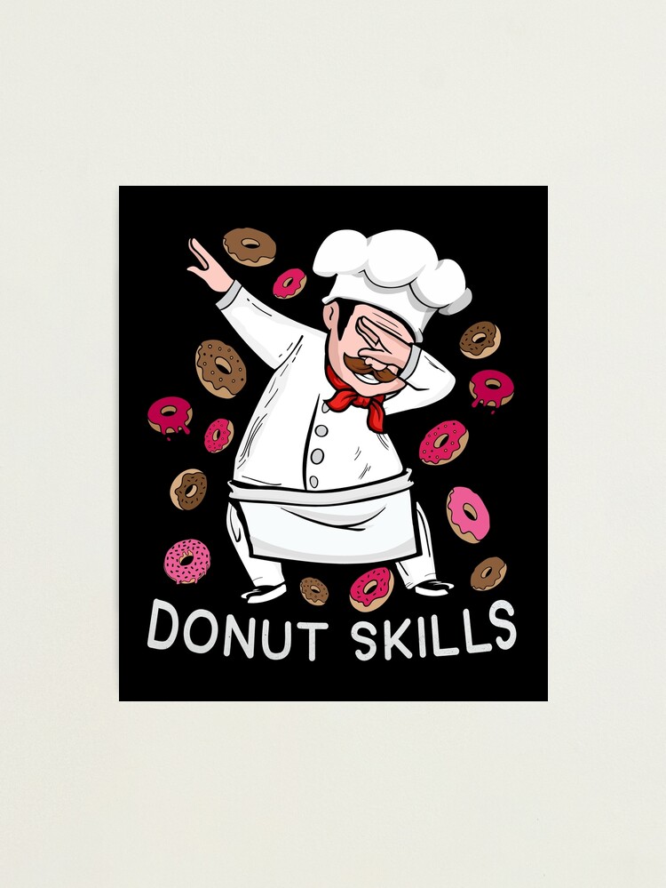 Donut Lover Men Pastry Chef Muffin Gift Cake Donuts Photographic Print for  Sale by DSWShirts