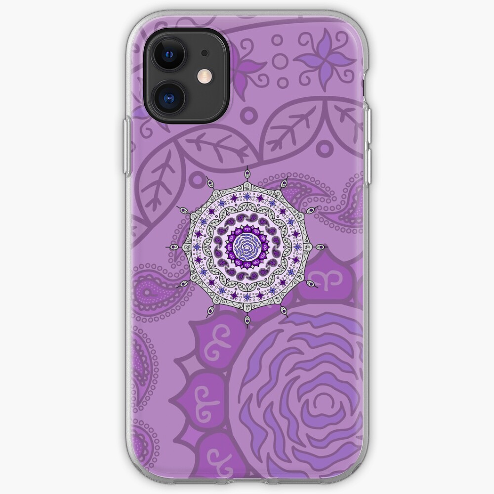 Mehndi Fantasy Silver iPhone Case & Cover