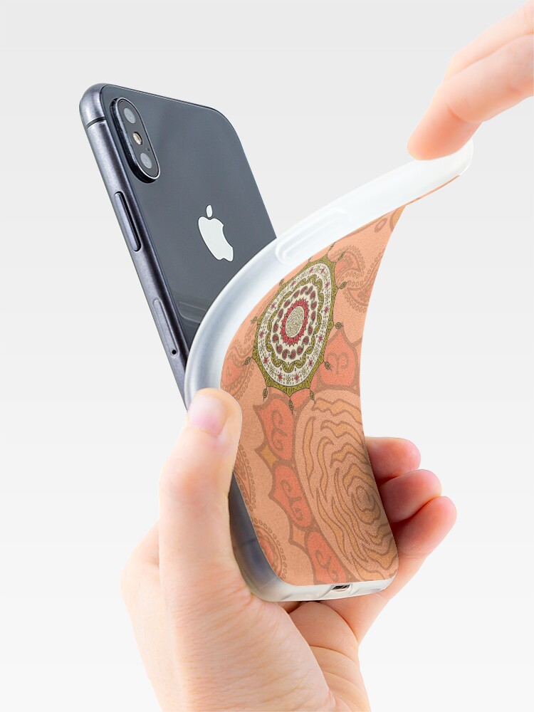 Alternate view of Mehndi Fantasy Gold iPhone Case & Cover