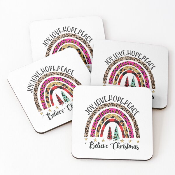 Item preview, Joy Love Hope Peace Believe Christmas designed and sold by TADYSHOP.