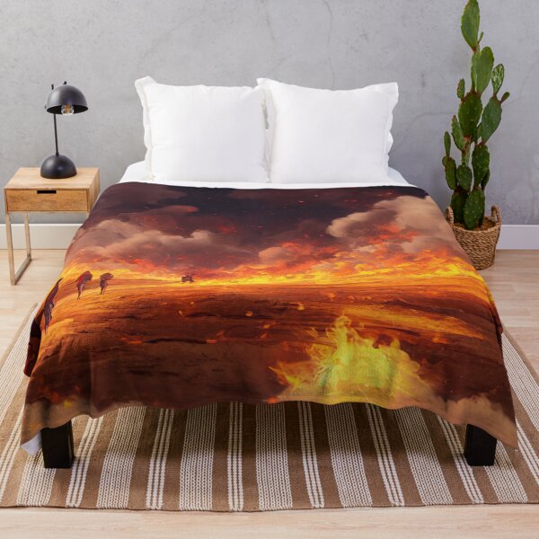 Item preview, Fire, Smoke and Soldiers - 4K Wallpaper Landscape of Volcano Lava Fire and Flames, Pyro designed and sold by Fregoulix.