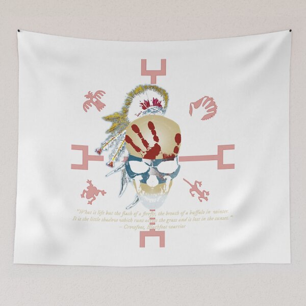Item preview, Native American Quote and Skull   designed and sold by ClaireaHill.