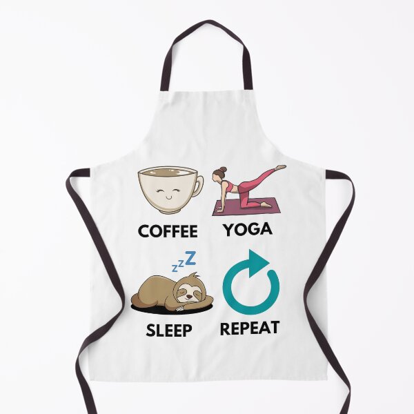 Item preview, Coffee yoga sleep repeat designed and sold by Marti t-shirts.