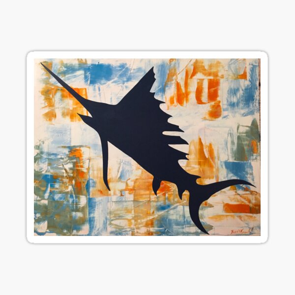 Salty Sailfish Sticker