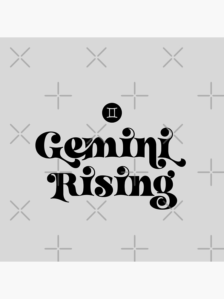 "GEMINI RISING Astrology Zodiac Sign and Symbol" Poster for Sale by