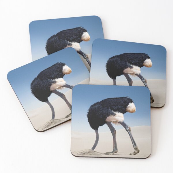Item preview, Ostrich in the sand designed and sold by BlackSwanIOM.
