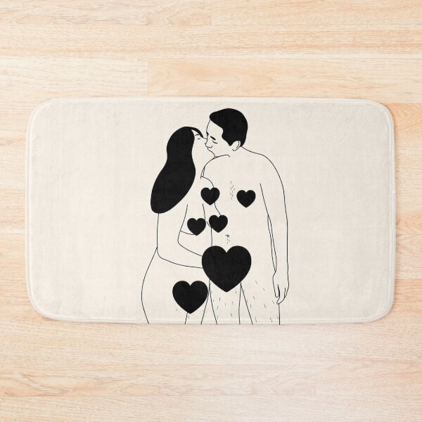 Item preview, NACKED COUPLE KISSING designed and sold by SmartDigitalArt.
