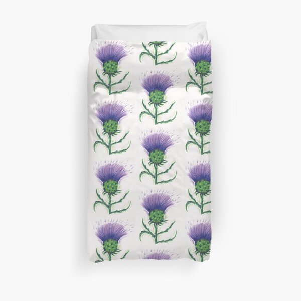 Scottish Tartan Thistle Duvet Cover
