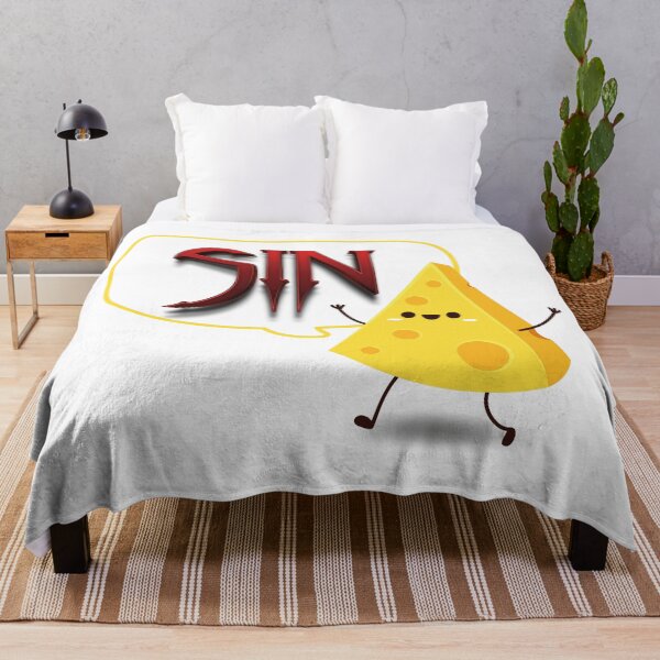 Item preview, Eat Cheese and Sin. Unique design.Best street art quote with cute cheese cartoon illustration. designed and sold by OneOrb.