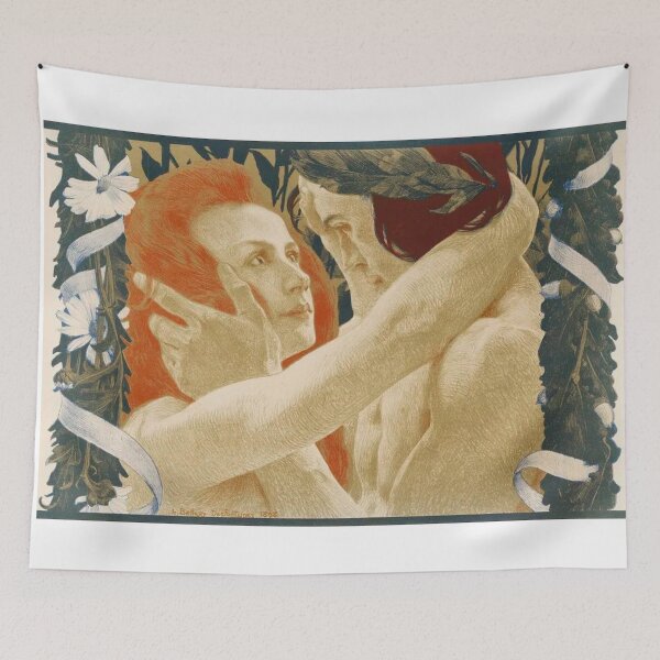 Item preview, Vintage Lovers Enigma L'Estampe Moderne by Henri Jules Ferdinand Bellery–Desfontaines. designed and sold by artemisxluna89.