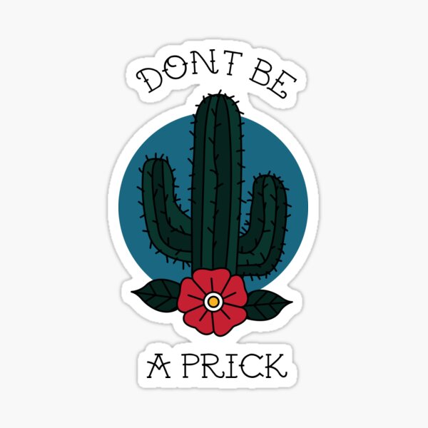 Don't Be A Prick Tiny Cactus Plant Modern Counted Cross Stitch