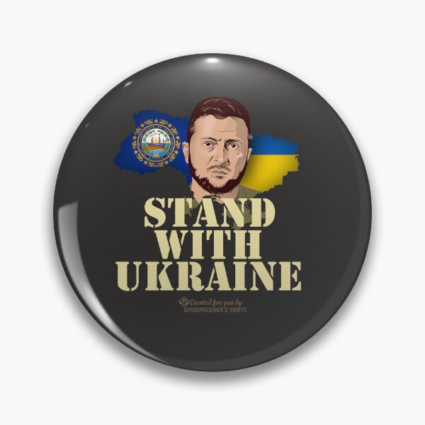 Artikelvorschau, Ukraine New Hampshire USA Stand with Ukraine entworfen und verkauft von Spassprediger.