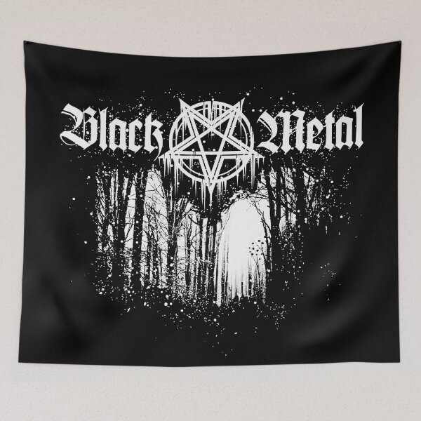 Item preview, black metal | With winter forest and pentagram designed and sold by Skady666.