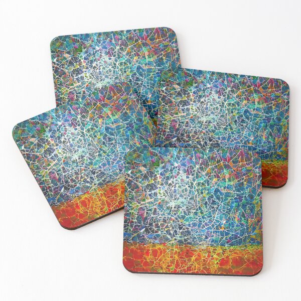 Item preview, Nelevuvice Mafafe - Abstract psychedelic color painting designed and sold by thecocotouchart.