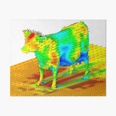 Aerodynamics of a Cow Art Board Print