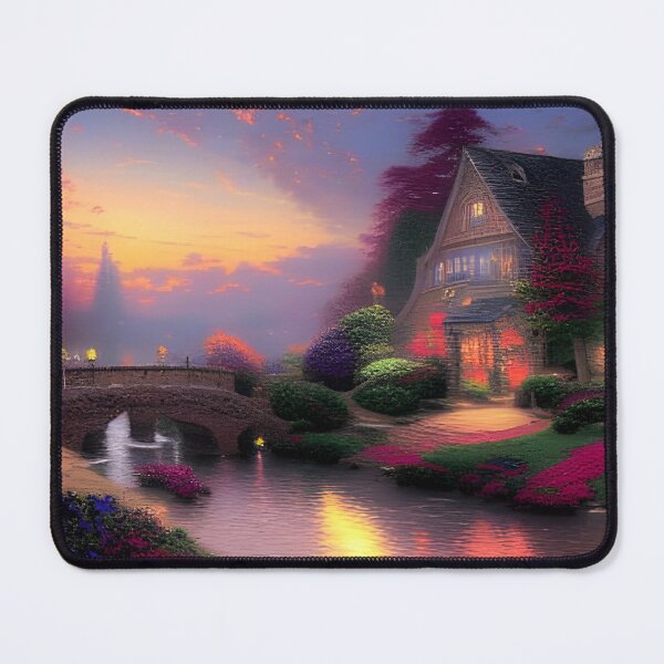 Item preview, Beautiful Paradise House by a Calm River at Dawn designed and sold by Caregiverology.