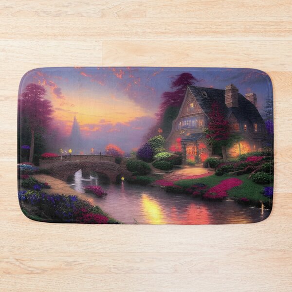 Item preview, Beautiful Paradise House by a Calm River at Dawn designed and sold by Caregiverology.