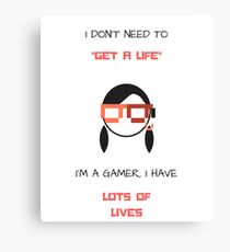 Gamer - Funny Words Canvas Print